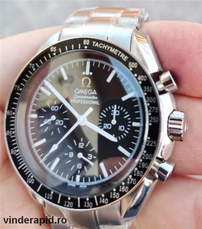ceas omega speedmaster moonwatch cronograf venus 75 geam safir 4