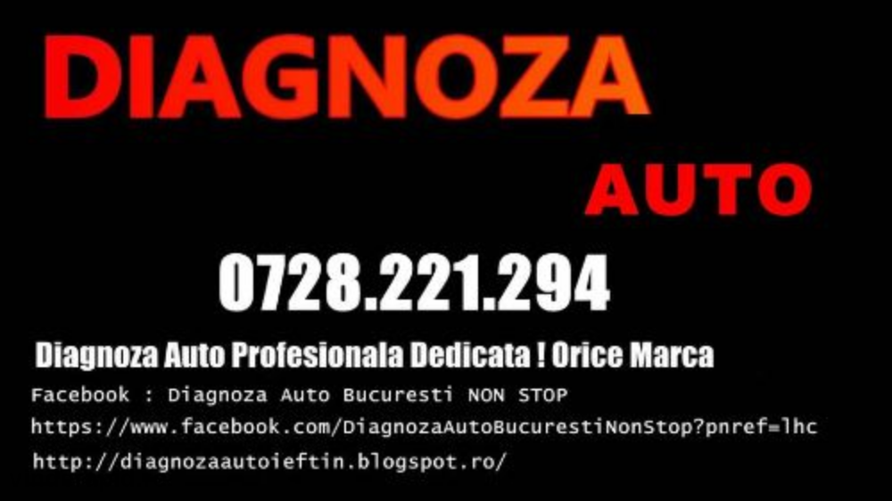 Diagnoza auto - tester auto in Bucuresti ieftin orice marca