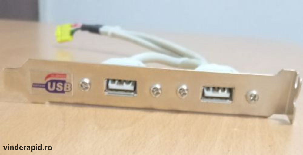 Vand Placa Adaptoare Externa cu 2 porturi USB 2.0,Lungime Cablu