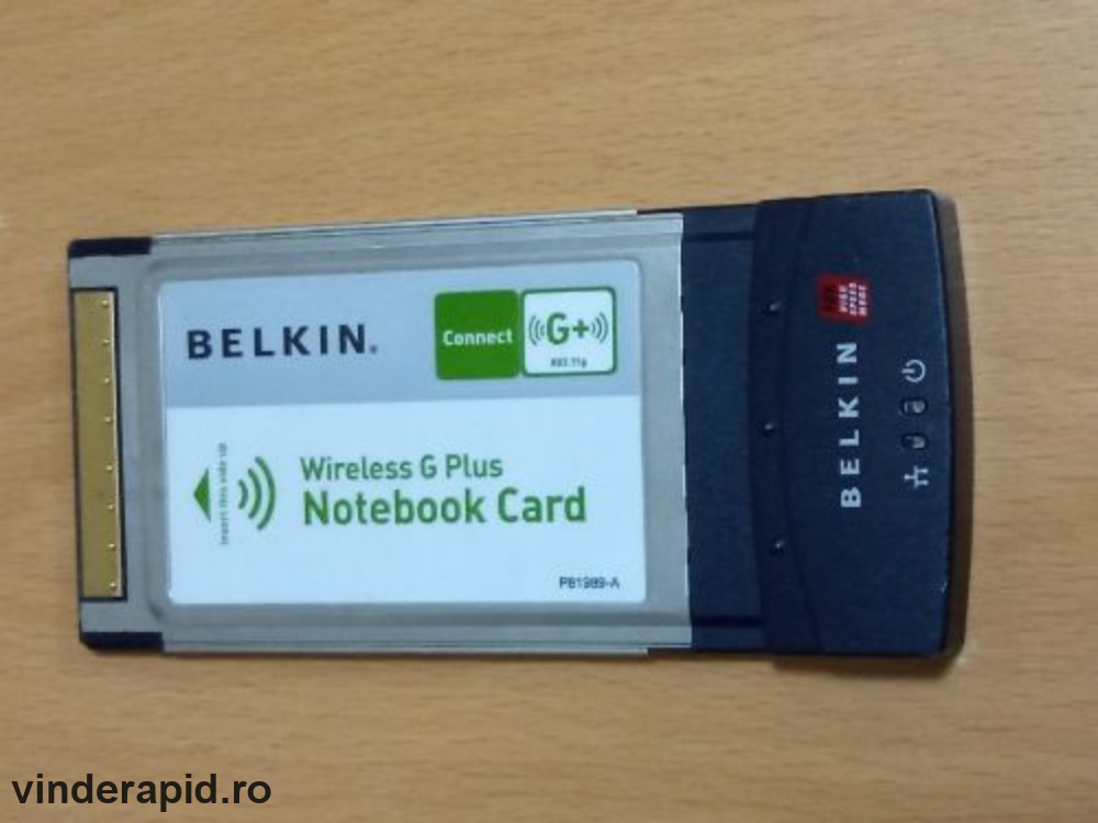 Vand Placa Wi-Fi  PCMCIA Belkin pentru Notebook