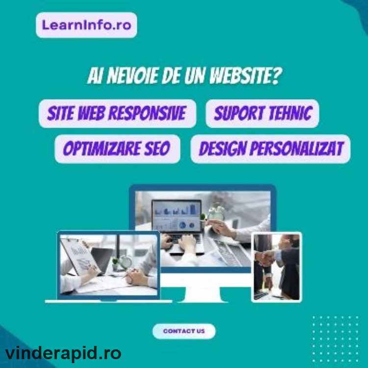 LearnInfo.ro - Website cu design personalizat