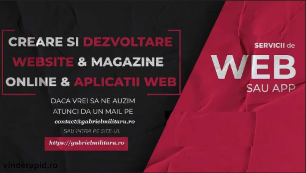 Creez site-uri web, magazine online + gazduire si domenii web +