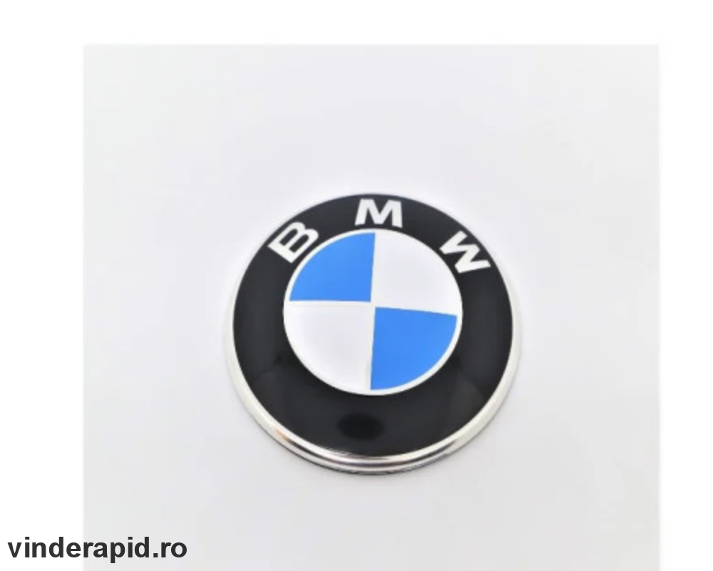 Emblema BMW capota/portbagaj 82mm albastru+alb